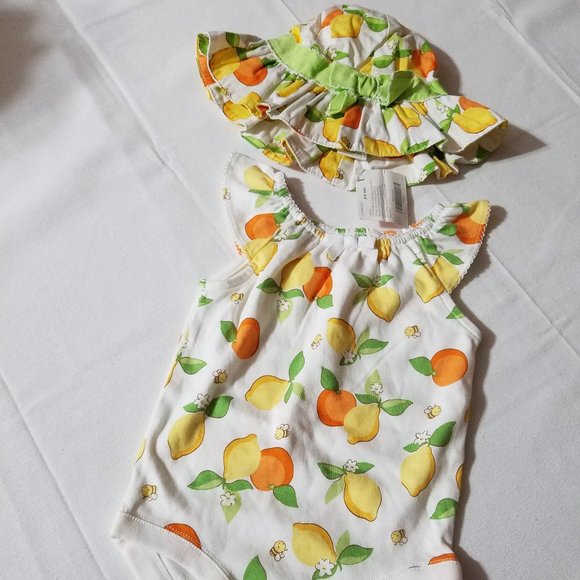 Gymboree Lemon Bumblebee NWT 3-6 month Hat Outfit set - Picture 2 of 3
